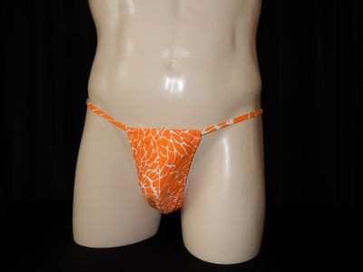 Boodie Thong Swimwear - Orange Print
